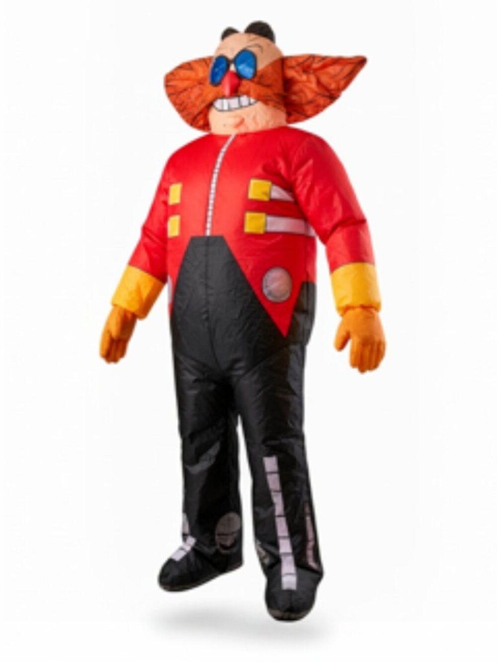 Sonic the Hedgehog Dr Eggman Inflatable Costume fits 64” to 72” Battery powered